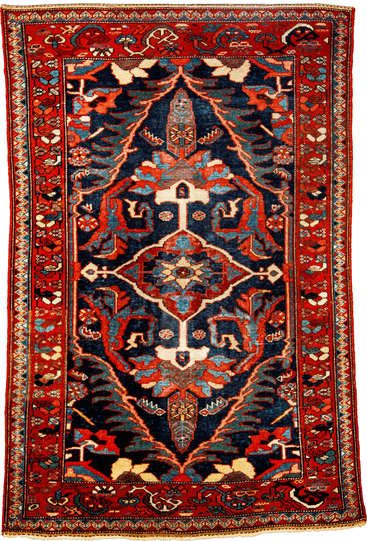 Antique Persian Serapi, Circa 1875