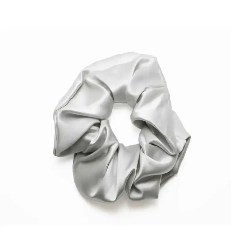 vonaju-grey-silk-scrunchie