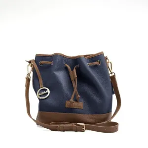 vonajublueleatherbucketbag