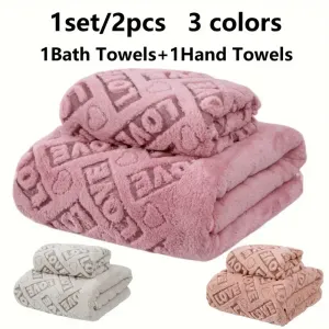ensemble-de-linge-de-bain-texture-love-2-pieces-serviette-de-visage-ab