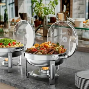1 ensemble de marmites isothermes en acier inoxydable pour buffet