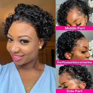 Perruque brésilienne chic coupe Pixie pour femme