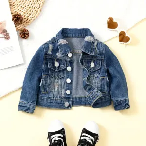 Veste en jean déchiré pour bébé