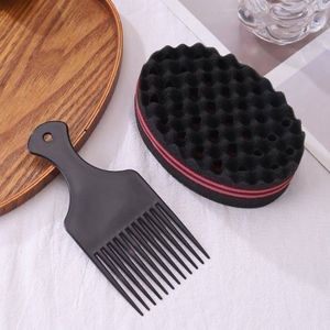 Éponge de verrouillage pour boucles afro torsadées, outil de soin des cheveux ondulés