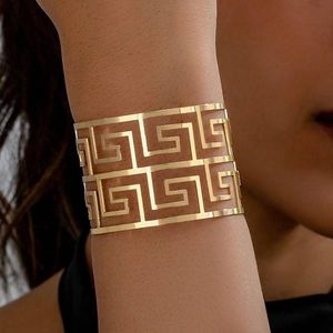 Bracelet simple à motif circulaire à visage large