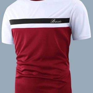 t-shirt-graphique-lettre-bloc-de-couleur-pour-hommes