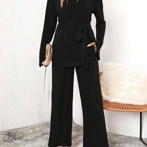 ensemble-deux-pieces-cotele-a-manches-evasees-pour-femmes