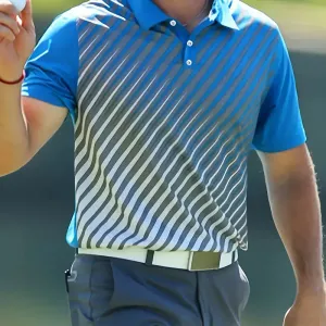 t-shirt-de-golf-a-manches-courtes-a-imprime-graphique-a-rayures