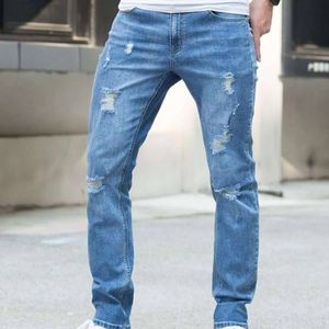 jean-skinny-dechire-en-coton-pour-hommes