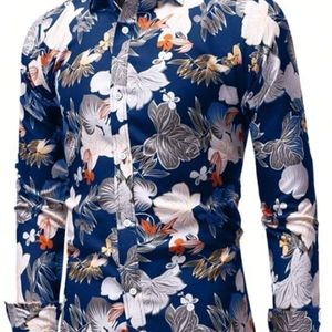 chemise-boutonnee-a-imprime-floral-pour-hommes