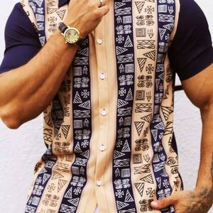 chemise-patchwork-a-imprime-geometrique-pour-hommes