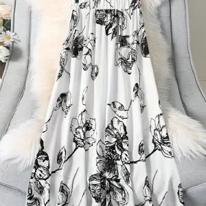 jupe-taille-haute-elastique-a-imprime-floral