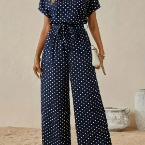 combinaison-a-col-rond-imprime-a-pois-combinaison-elegante-a-manches-c