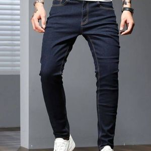 jean-skinny-uni-en-coton-pour-hommes