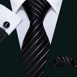 Cravate classique rayée en soie Pure pour hommes