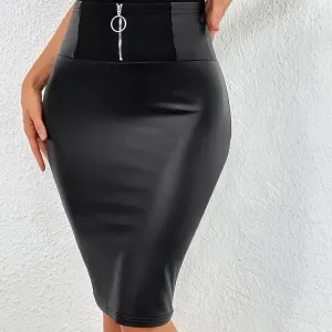 jupe-taille-haute-en-cuir-pu-solide-jupe-elegante-a-fermeture-eclair-s