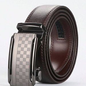 Ceinture en cuir de vache à boucle automatique