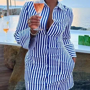 robe-chemise-a-boutons-rayes-avec-poche-robe-decontractee-a-manches-lo