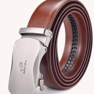 Ceinture à boucle automatique solide et décontractée pour hommes