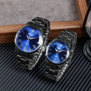 Ensemble de montres pour couple de style professionnel