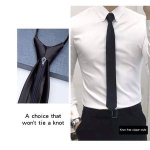 Cravate formelle d'affaires de style fermeture éclair pour hommes