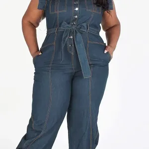 Salopette En Jean Décontractée Pour Femmes