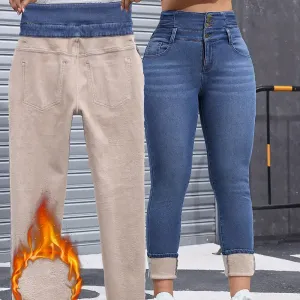 pantalon-en-jean-skinny-bleu-delave-a-coupe-ajustee-et-doublure-en-pel