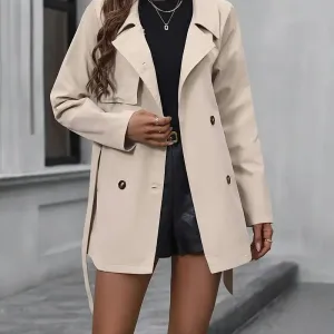 trench-coat-croise-ceinture-elegant-vetement-dexterieur-a-manches-long