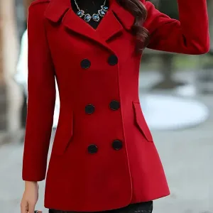 trench-coat-elegant-en-polyester-rouge-uni-pour-femme-manteau-tisse-a-