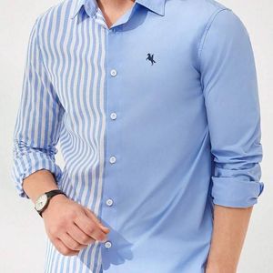 chemise-en-coton-a-rayures-et-imprime-cheval-pour-homme