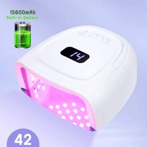 Lampe à ongles LED UV rechargeable sans fil portable haute puissance 60 W, avec 42 perles lumineuses