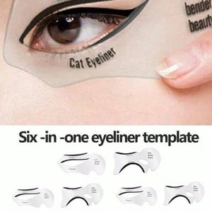10 Pièces Pochoir Eyeliner réutilisable, parfait pour les yeux charbonneux, les yeux de chat et l'application de base de l'eye-liner
