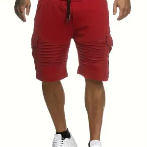 pantalon-cargo-a-cordon-de-serrage-pour-homme-de-couleur-unie-avec-poc