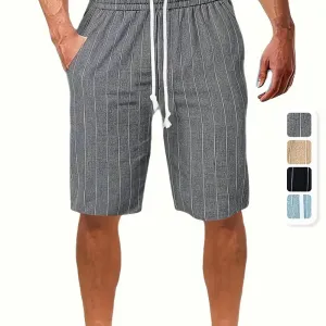 short-en-coton-melange-a-rayures-pour-homme-avec-poches-short-decontra