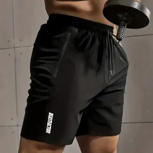 short-uni-pour-homme-avec-poches-zippees-taille-elastique-active-avec-