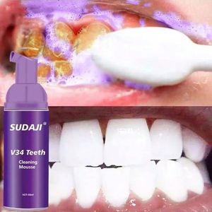 V34 Mousse de Nettoyage des Dents Violettes