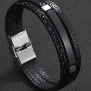 Bracelet en PU superposé pour hommes