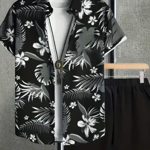 chemise-a-revers-hawaienne-tendance-pour-homme-avec-imprime-floral-ele