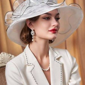 Chapeau Bibi Kentucky en organza pour femmes