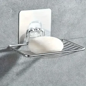 Porte-savon en acier inoxydable, support mural autocollant