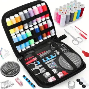 Kit de couture complet avec étui, Essentiels de voyage portables pour débutants