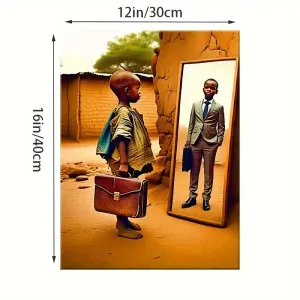Affiche d'art sur toile sans cadre, concept idéal-futur