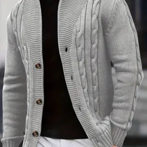 cardigan-boutonne-a-manches-longues-en-tricot-cotele-uni-pour-homme-ha