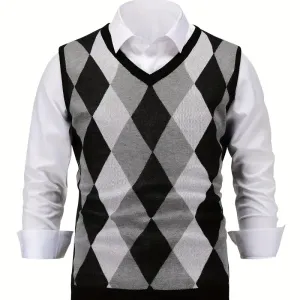 pull-sans-manches-en-tricot-a-imprime-graphique-argyle-pour-homme-gile