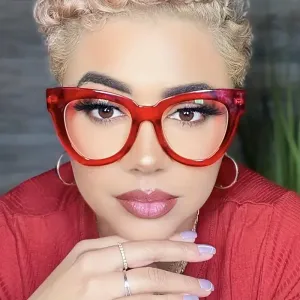 Lunettes de soleil œil de chat à verres transparents de grande taille, style rétro, décoratives, couleur gelée, pour fête, ordinateur, pour femmes