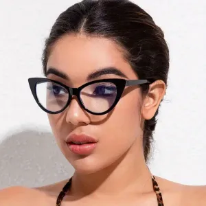 Lunettes sans ordonnance à monture complète œil de chat