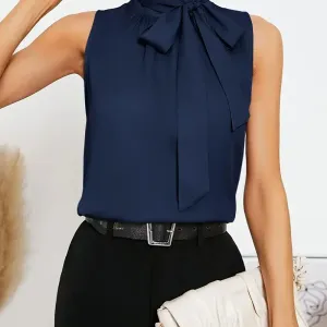 chemisier-a-col-montant-de-couleur-unie-chemisier-elegant-sans-manches