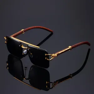 Lunettes de soleil tendance sans monture pour hommes et femmes