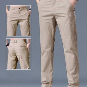 pantalons-decontractes-simples-de-style-basique-de-couleur-unie