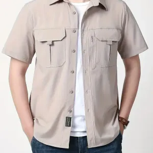chemise-cargo-decontractee-a-manches-courtes-et-col-a-revers-pour-homm